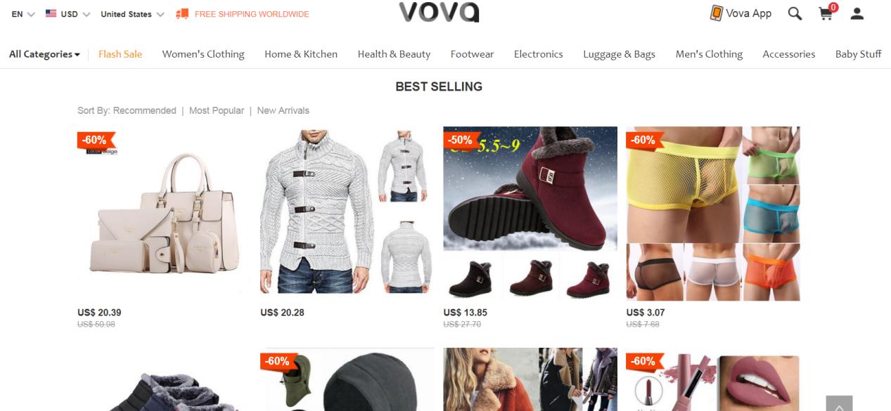新平台VOVA上线了，VOVA大卖赚翻了